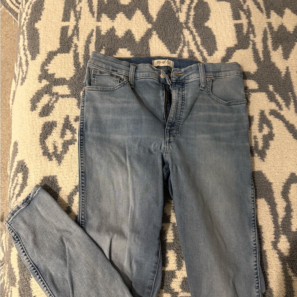 MADEWELL HIGH RISE SKINNY Women's Blue Jeans